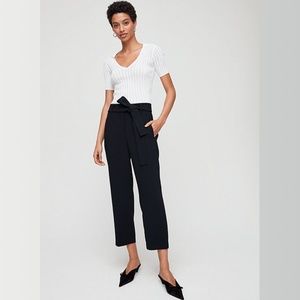 Aritzia Wilfred Jallade Pant in Black Crepe